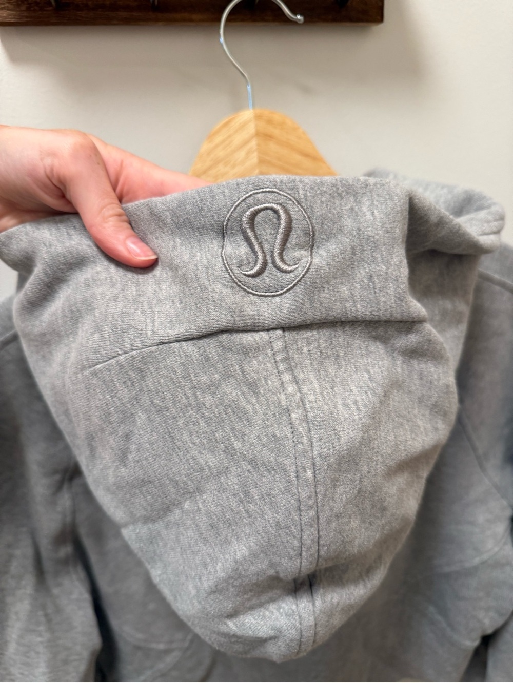lululemon athletica Light Gray Full-Zip Hoodie - Picture 3 of 5